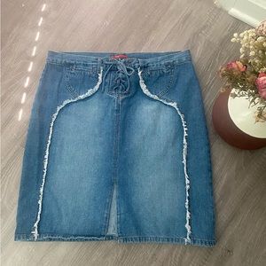 Vintage midi Jean skirt